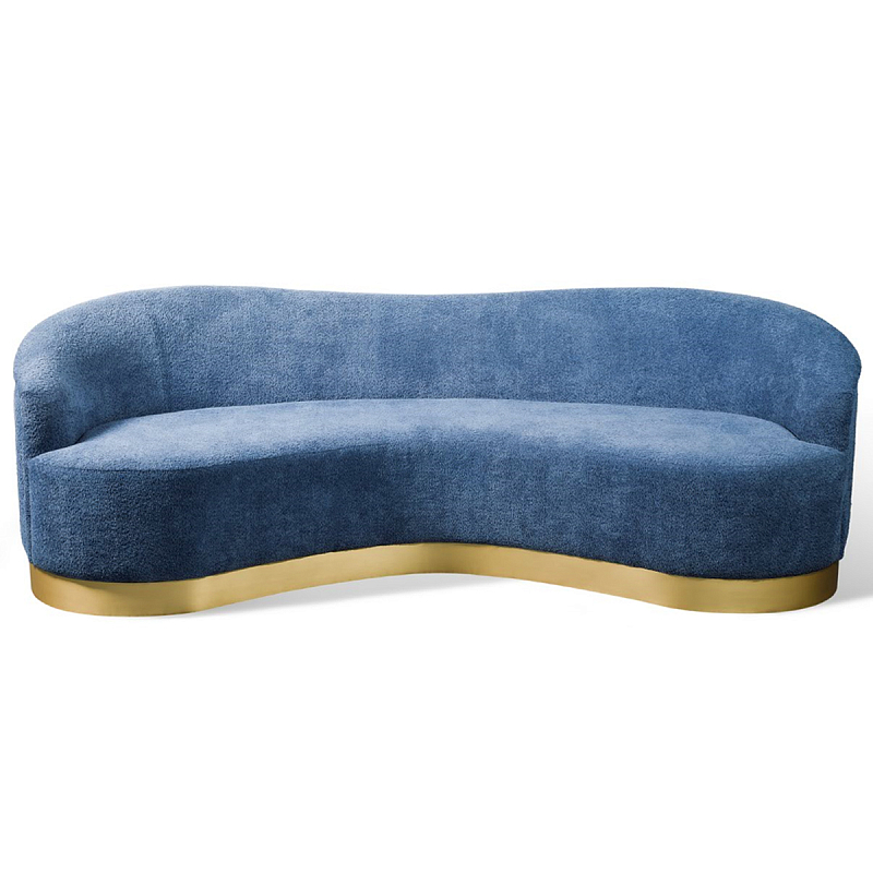 Диван Derby Sofa Синий Латунь Диван Derby Sofa Синий Латунь в Грозном | Loft Concept