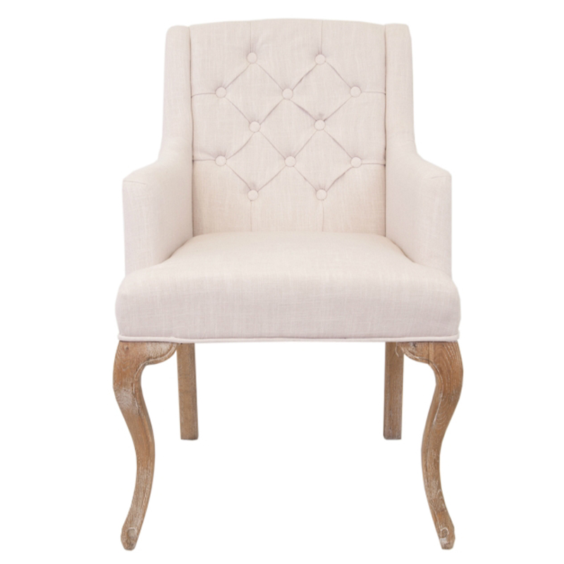 Кресло Mason Classical Armchair beige flax Бежевый Коричневый Кресло Mason Classical Armchair beige flax Бежевый Коричневый в Грозном | Loft Concept