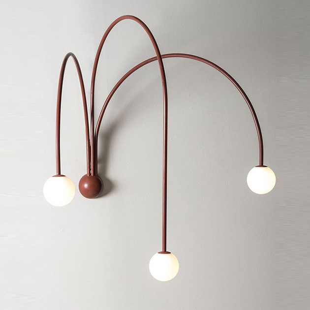 Бра Quattro lampade da parete Черный Красный Золотой Бра Quattro lampade da parete Черный Красный Золотой в Грозном | Loft Concept