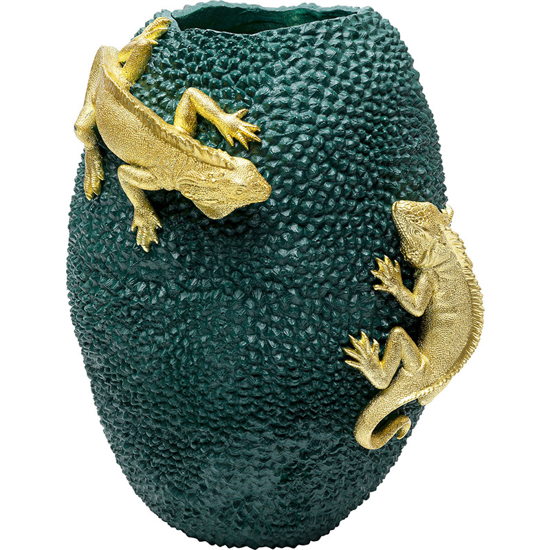Ваза Two Lizards and green fruit Зеленый Ваза Two Lizards and green fruit Зеленый в Грозном | Loft Concept