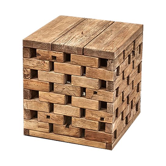 Приставной стол Wicker Bricks Коричневый Приставной стол Wicker Bricks Коричневый в Грозном | Loft Concept
