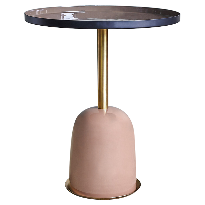Приставной стол Ester Side Table Дымчатая Роза Латунь Приставной стол Ester Side Table Дымчатая Роза Латунь в Грозном | Loft Concept