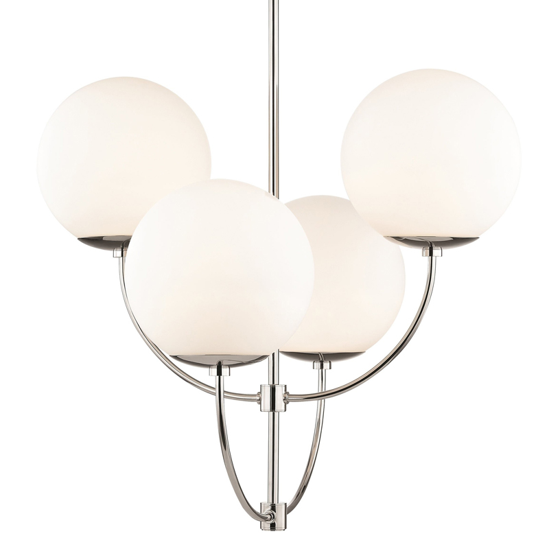 Люстра Breasal White Matte Balls Chandelier Chrome Хром Белое матовое стекло Люстра Breasal White Matte Balls Chandelier Chrome Хром Белое матовое стекло в Грозном | Loft Concept