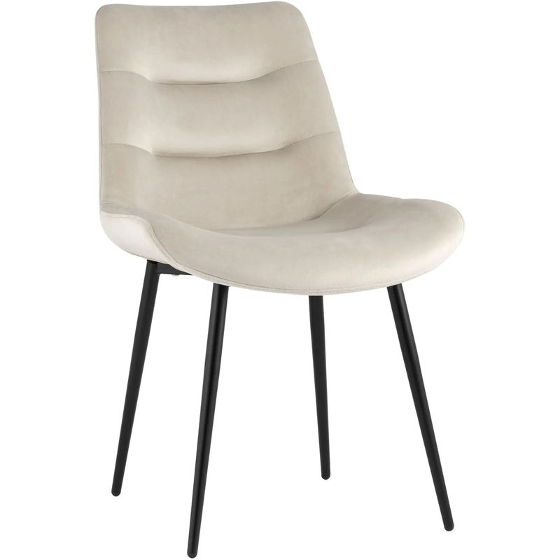 Стул Austin Chair Молочный Веелюр Молочный Черный в Грозном | Loft Concept 