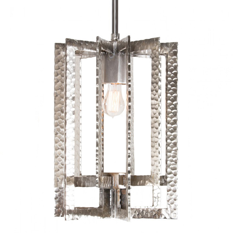 Подвесной Светильник Textured Cage Pendant Lamp silver Серебряный Подвесной Светильник Textured Cage Pendant Lamp silver Серебряный в Грозном | Loft Concept