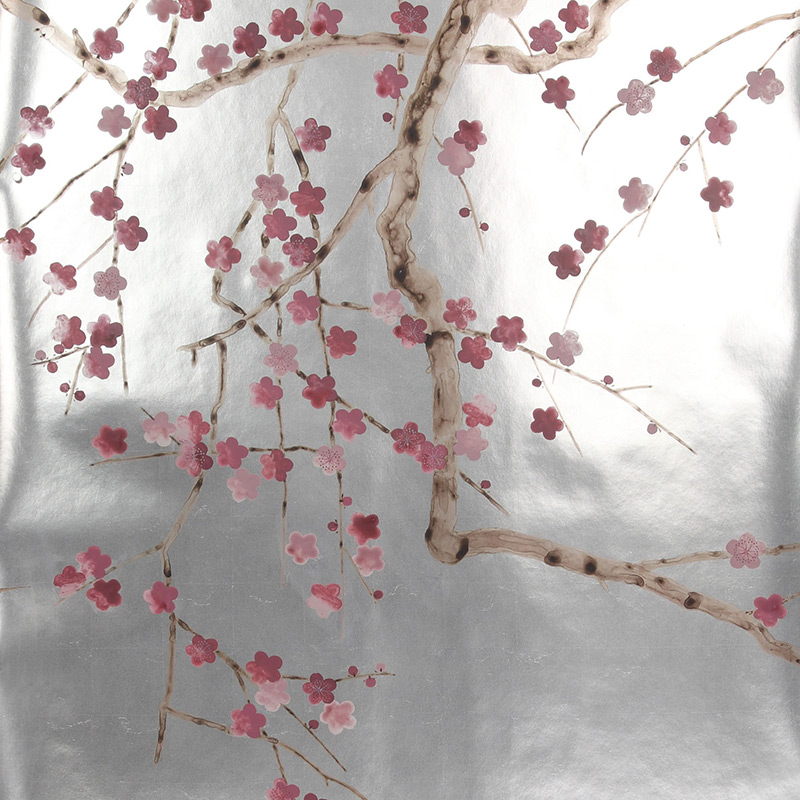 Обои ручная роспись Plum Blossom Blossom on Tarnished Silver gilded paper Обои ручная роспись Plum Blossom Blossom on Tarnished Silver gilded paper в Грозном | Loft Concept