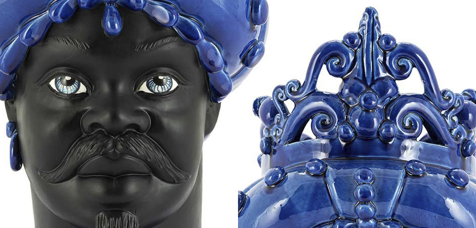 Ваза VASE MORO MAN MED. MAT Blue Ваза VASE MORO MAN MED. MAT Blue - Loft-Concept в Грозном