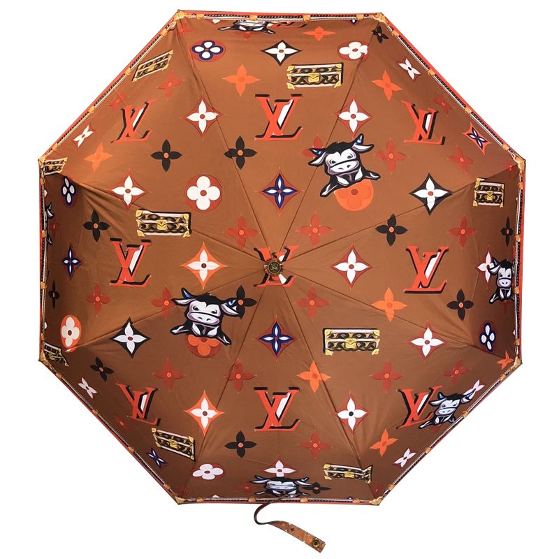 Зонт раскладной LOUIS VUITTON дизайн 006 Коричневый цвет Коричневый Мульти в Грозном | Loft Concept 