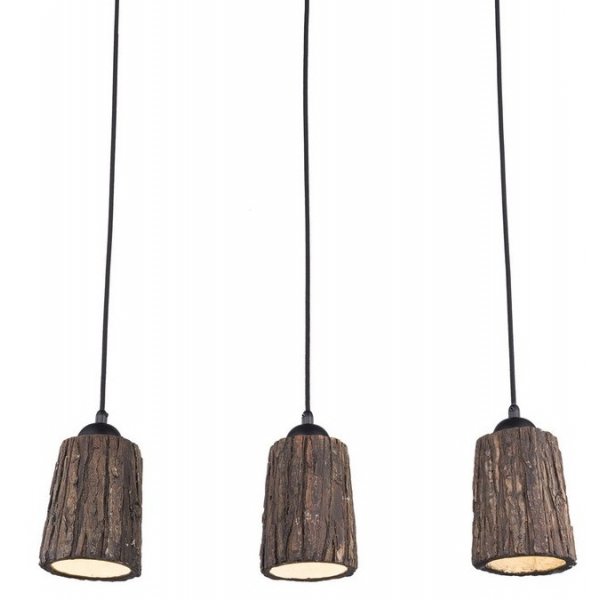 Люстра Wood Log Pendant 3 Коричневый Люстра Wood Log Pendant 3 Коричневый в Грозном | Loft Concept