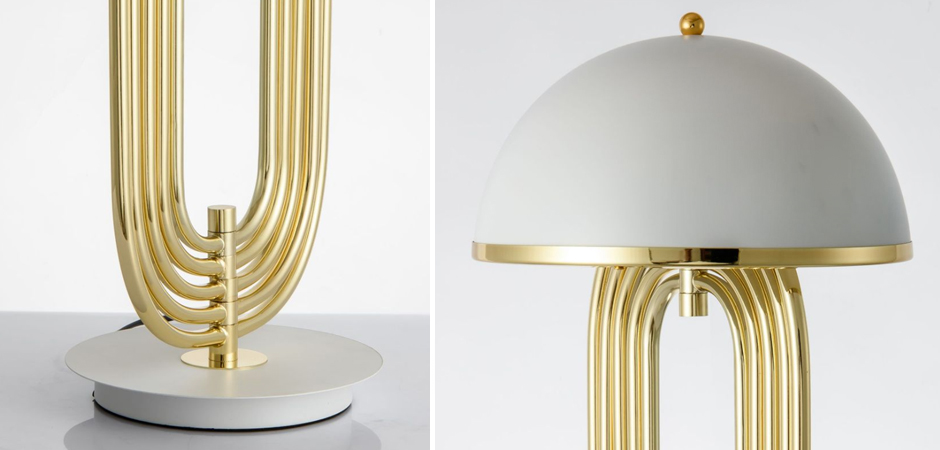 Настольная лампа Delightfull Turner Table Lamp White Настольная лампа Delightfull Turner Table Lamp White - Loft-Concept в Грозном