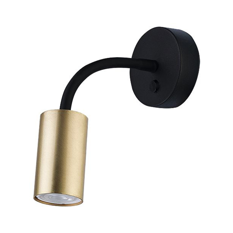 Бра Noor Spot Wall Lamp brass Латунь Черный Бра Noor Spot Wall Lamp brass Латунь Черный в Грозном | Loft Concept