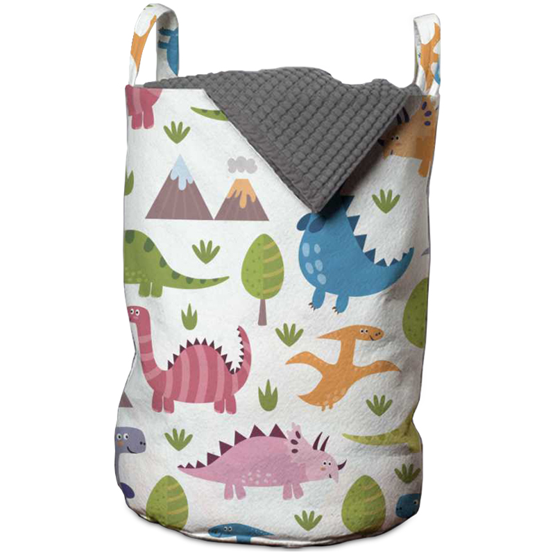 Корзина Colored Dinosaurs Basket Мульти Белый Корзина Colored Dinosaurs Basket Мульти Белый в Грозном | Loft Concept