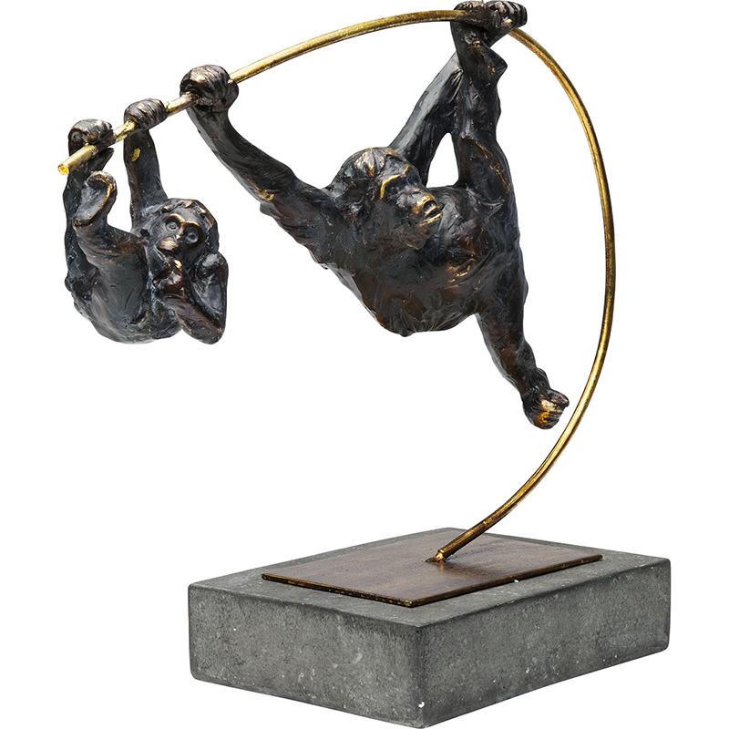 Статуэтка Climbing Monkeys Черный Золотой Статуэтка Climbing Monkeys Черный Золотой в Грозном | Loft Concept