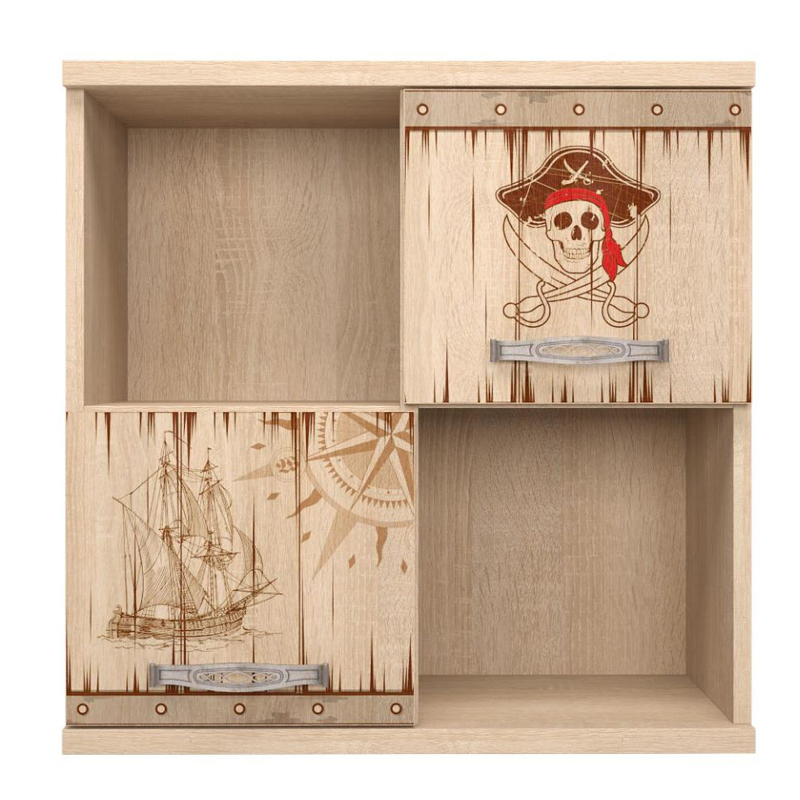 Полка Pirate Theme square Светлый дуб Полка Pirate Theme square Светлый дуб в Грозном | Loft Concept