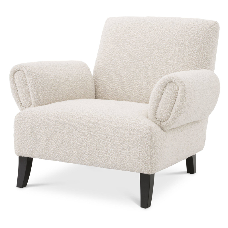 Кресло Eichholtz Chair Fausto Кремовый Черный Кресло Eichholtz Chair Fausto Кремовый Черный в Грозном | Loft Concept