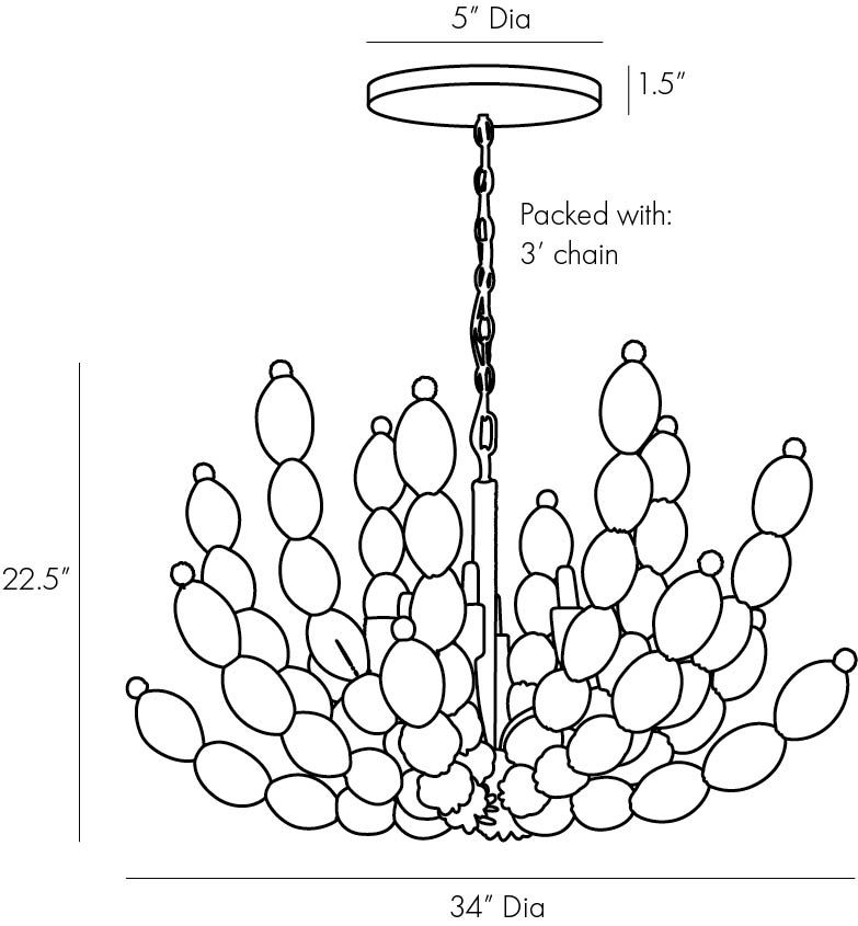 Люстра Arteriors INDI CHANDELIER Люстра Arteriors INDI CHANDELIER в Грозном