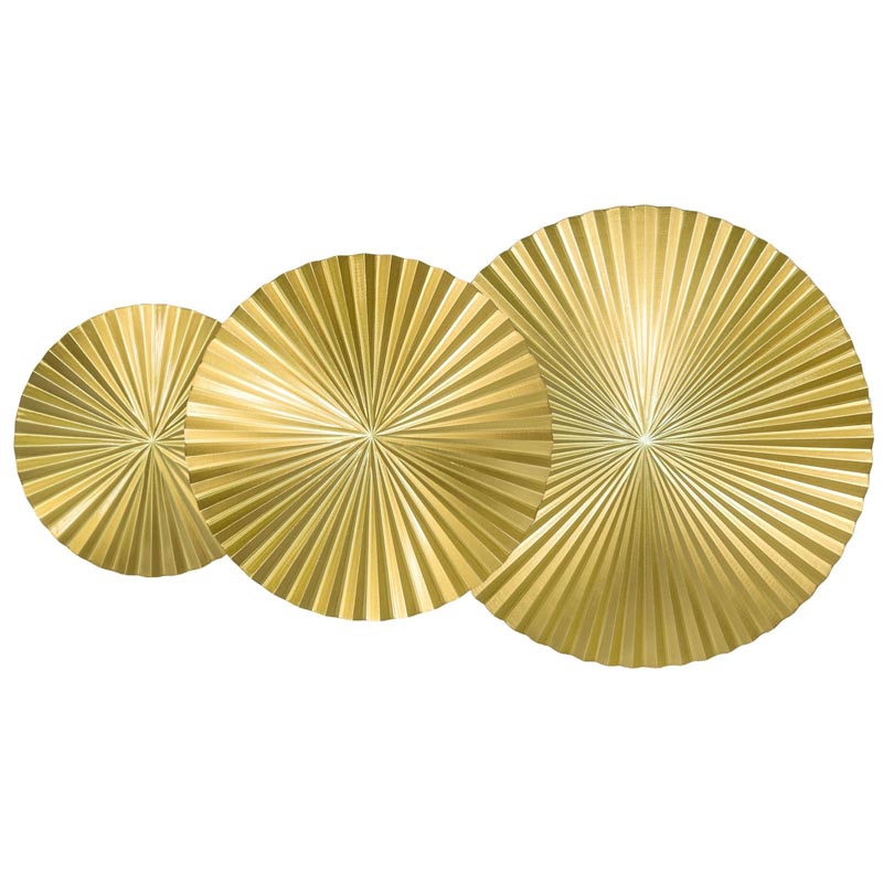 Арт-объект Apollo Gold Wall Plaque Disc 3 Золотой Арт-объект Apollo Gold Wall Plaque Disc 3 Золотой в Грозном | Loft Concept