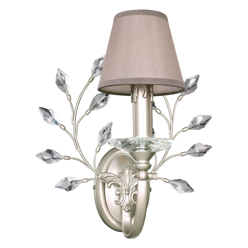 Бра Loretta Sconce grey Серый Прозрачный Белое золото винтаж Бра Loretta Sconce grey Серый Прозрачный Белое золото винтаж в Грозном | Loft Concept