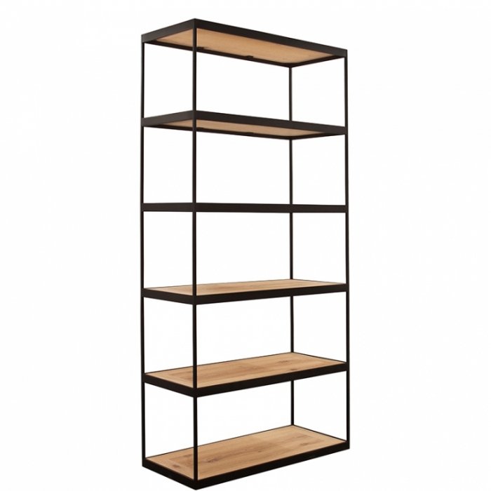 Стеллаж Industrial Oak Shelving Unit Стеллаж Industrial Oak Shelving Unit в Грозном | Loft Concept