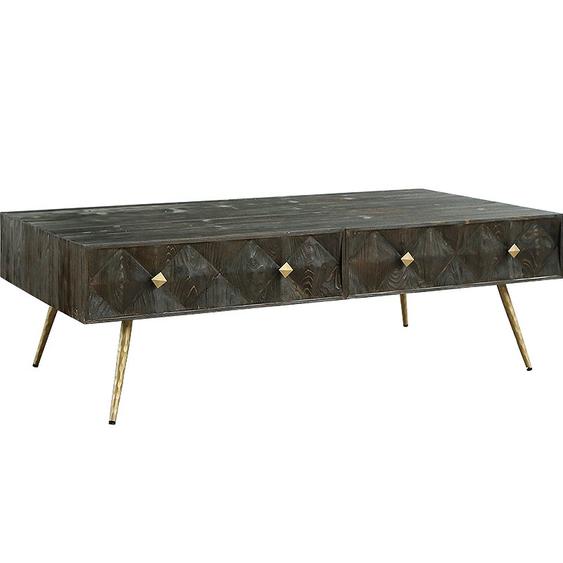 Кофейный стол Reflect Coffee Table Латунь Черный Кофейный стол Reflect Coffee Table Латунь Черный в Грозном | Loft Concept