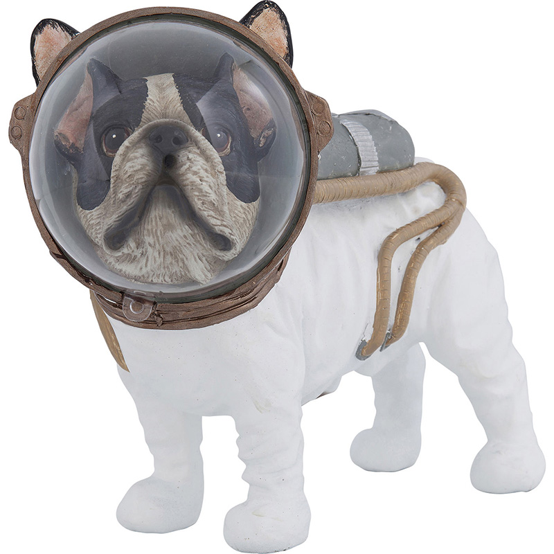 Статуэтка Space Bulldog Белый Коричневый Черный Статуэтка Space Bulldog Белый Коричневый Черный в Грозном | Loft Concept