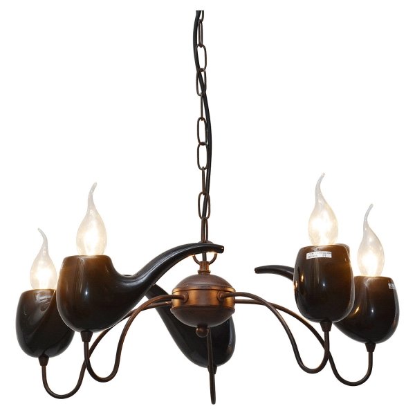 Люстра Smoking Pipes Chandelier Черный Люстра Smoking Pipes Chandelier Черный в Грозном | Loft Concept