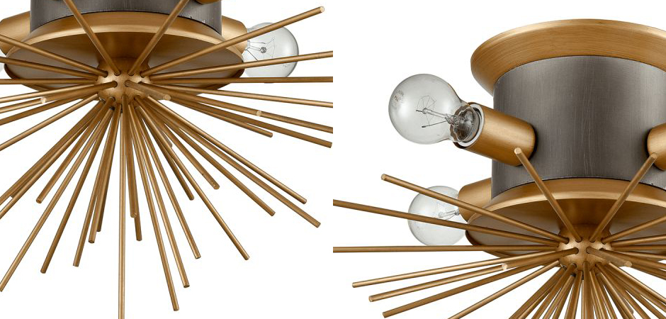 Потолочный светильник Hedgehog Brass Chandelier Потолочный светильник Hedgehog Brass Chandelier - Loft-Concept в Грозном