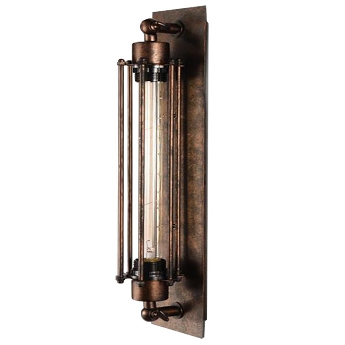 Бра Loft Industrial Edison Cage Momo vintage Бурая ржавчина Бра Loft Industrial Edison Cage Momo vintage Бурая ржавчина в Грозном | Loft Concept