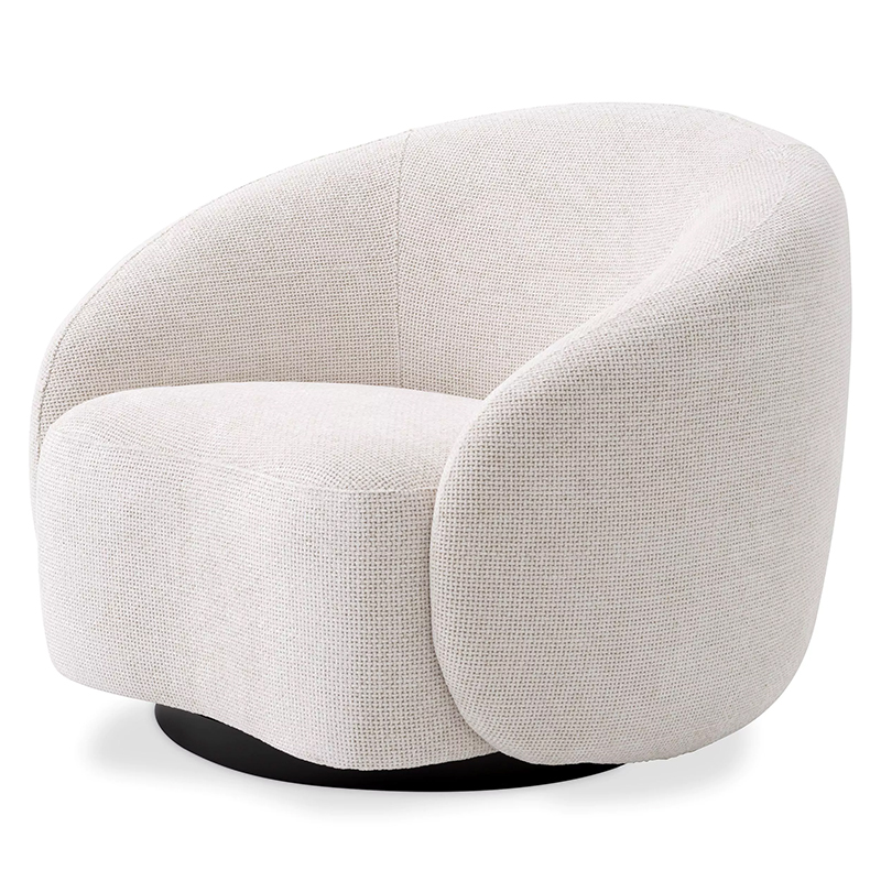 Кресло Eichholtz Swivel Chair Amore Молочный Черный Молочный Черный Кресло Eichholtz Swivel Chair Amore Молочный Черный Молочный Черный в Грозном | Loft Concept