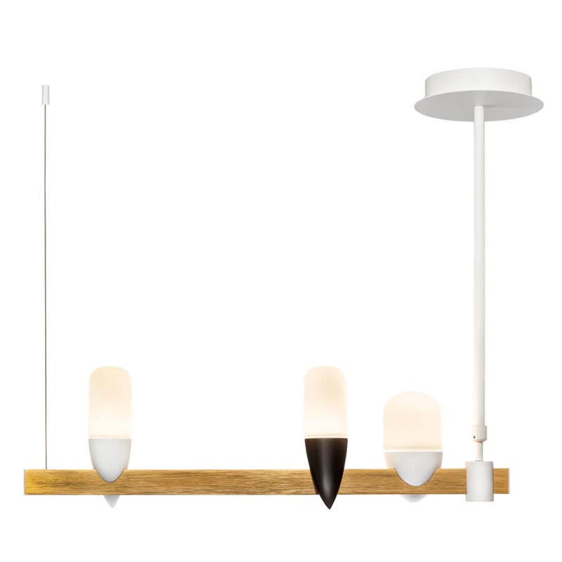 Люстра Ebenezer Chandelier Linear white 60 Белый Латунь Люстра Ebenezer Chandelier Linear white 60 Белый Латунь в Грозном | Loft Concept