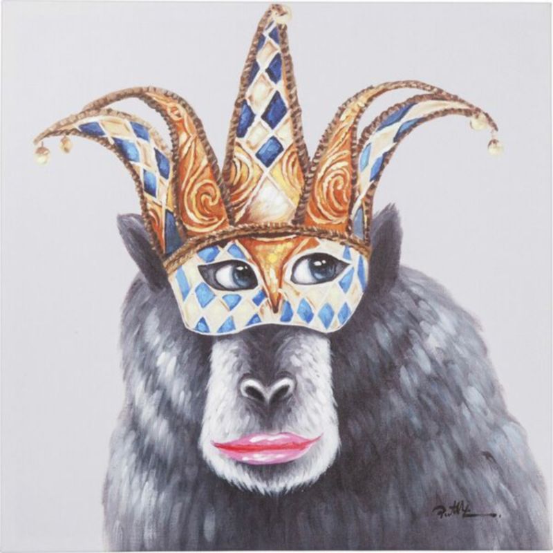 Постер The Masked Monkey Серый Постер The Masked Monkey Серый в Грозном | Loft Concept