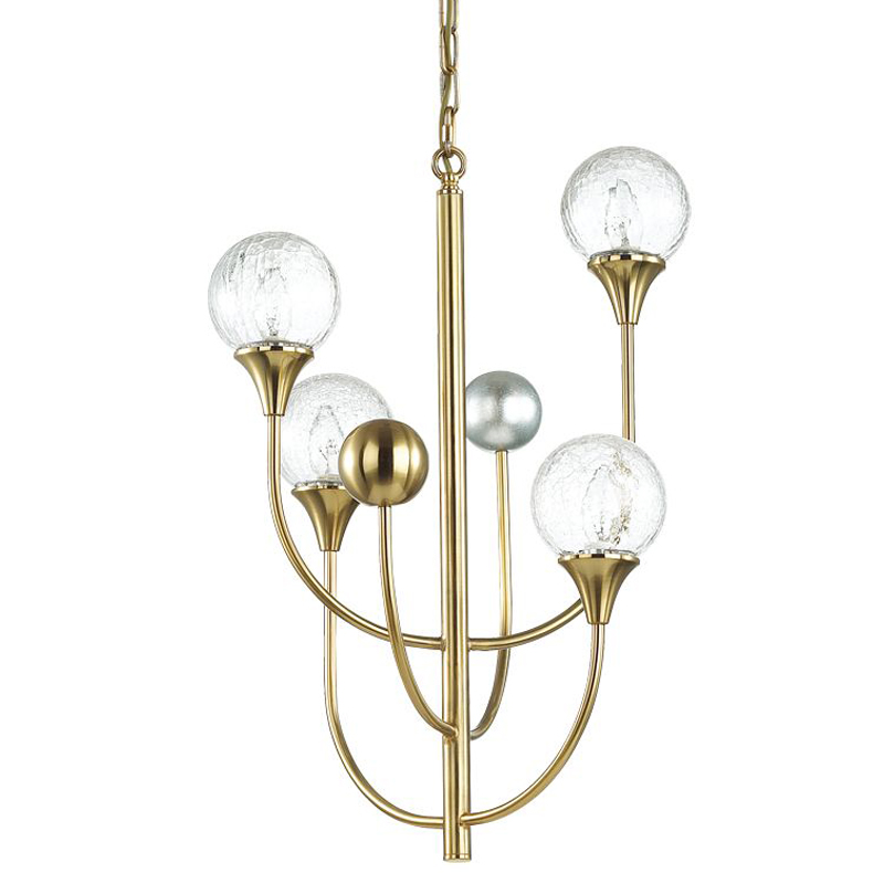 Люстра Benniga Chandelier 4 Золотой Прозрачный (Transparent) Люстра Benniga Chandelier 4 Золотой Прозрачный (Transparent) в Грозном | Loft Concept
