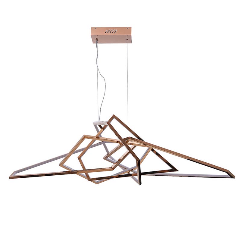Люстра Geometric Plexus Gold Chandelier Золотой в Грозном | Loft Concept 