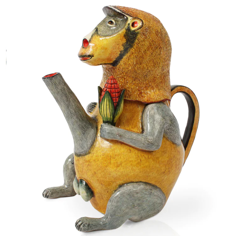 Кувшин Обезьяна с Кукурузой Monkey Teapot Желтый Кувшин Обезьяна с Кукурузой Monkey Teapot Желтый в Грозном | Loft Concept