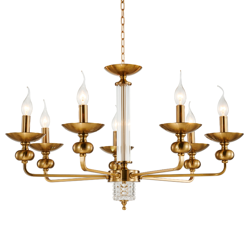 Люстра Adilin Chandelier 75 Бронза Прозрачный Люстра Adilin Chandelier 75 Бронза Прозрачный в Грозном | Loft Concept