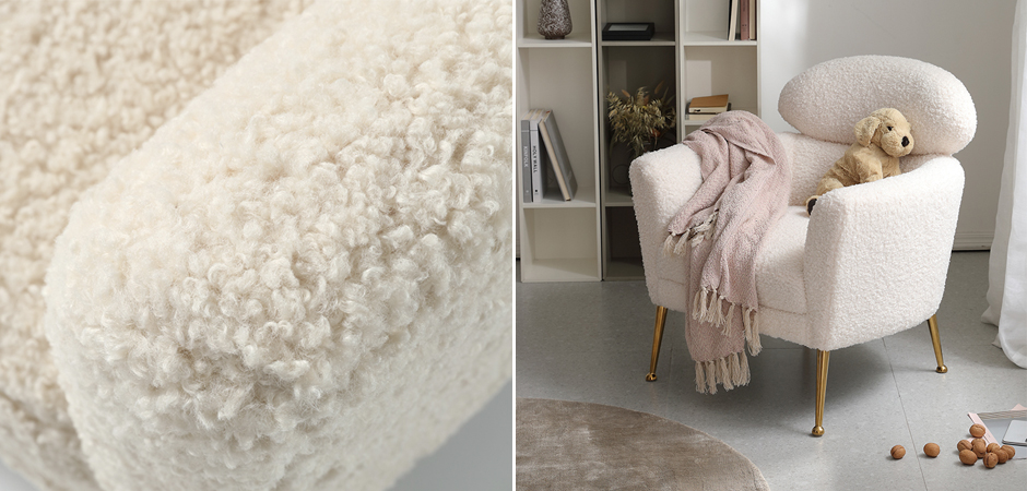 Кресло Milk Boucle Chair - фото №1