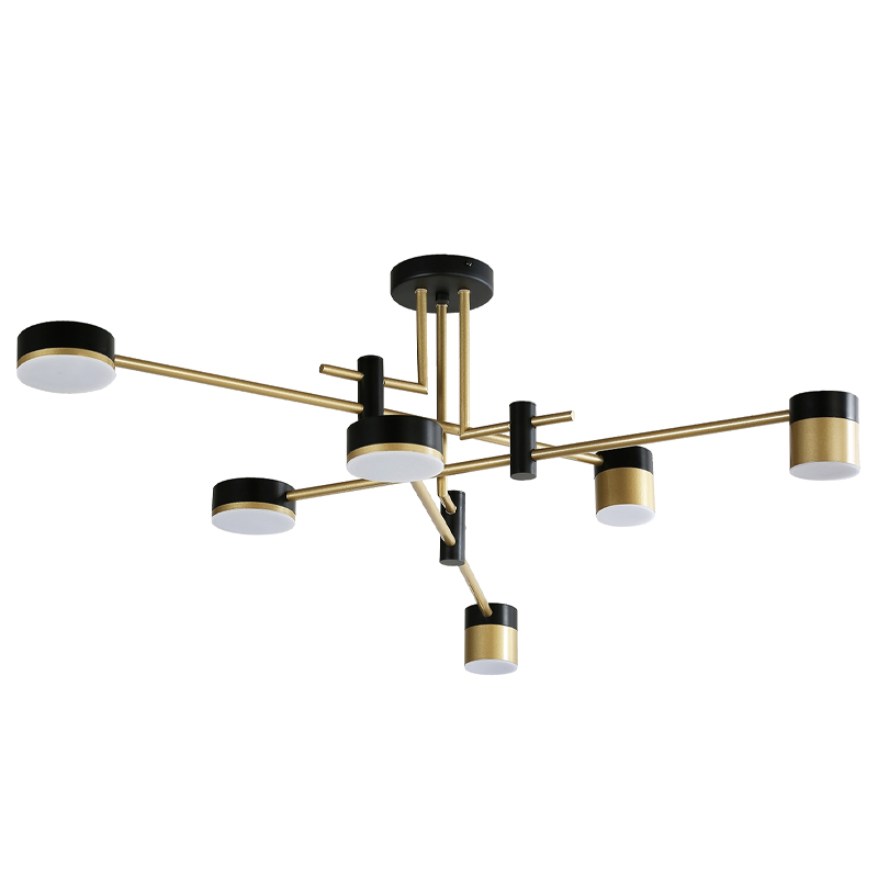 Светодиодная люстра Maxine Light 6 ламп Белый Золотой Черный Светодиодная люстра Maxine Light 6 ламп Белый Золотой Черный в Грозном | Loft Concept