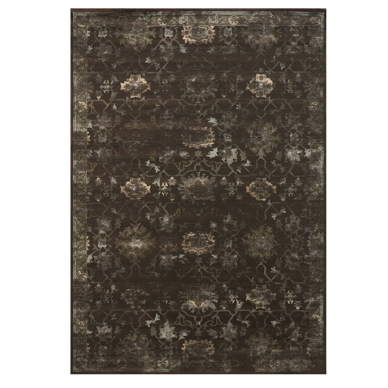 Ковёр из вискозы Indian pattern Choco Коричневый в Грозном | Loft Concept 