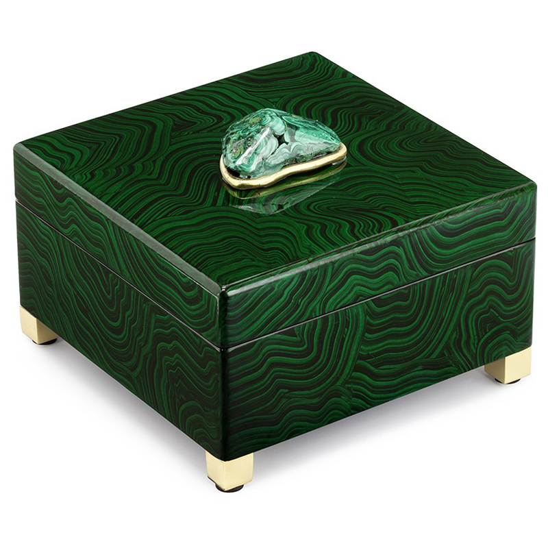 Шкатулка BOX MALAKRIZIA Малахит (зеленый) Шкатулка BOX MALAKRIZIA Малахит (зеленый) в Грозном | Loft Concept