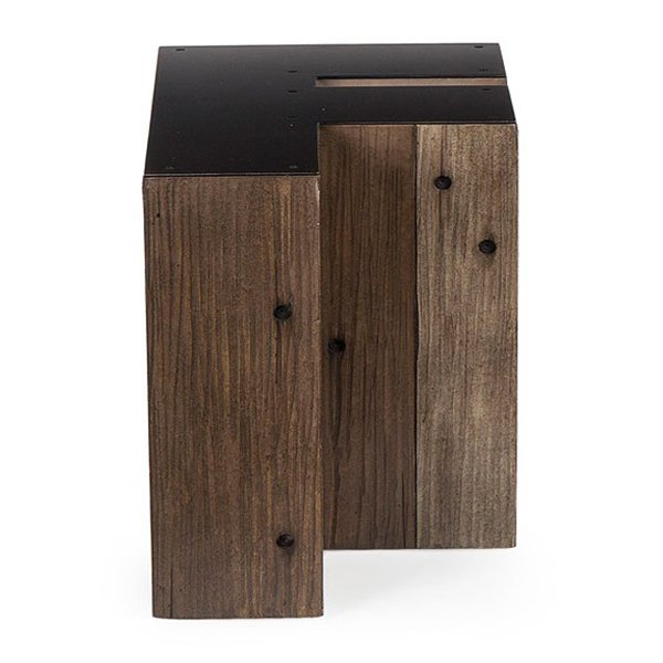 Столик Wooden Alphabet F Side Table Графит Коричневый Столик Wooden Alphabet F Side Table Графит Коричневый в Грозном | Loft Concept