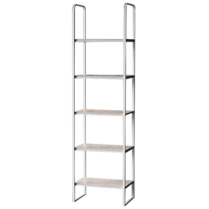 Стеллаж Ayman Industrial Metal Rust Rack Белый Древесина Стеллаж Ayman Industrial Metal Rust Rack Белый Древесина в Грозном | Loft Concept