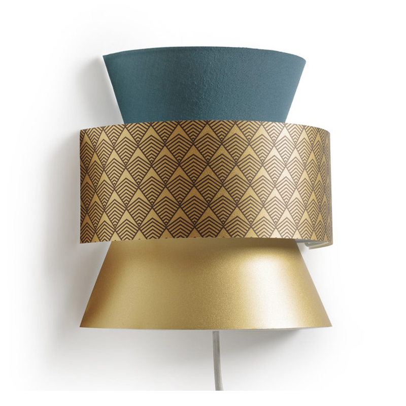 Бра Sconce Blue & Gold Синий Золотой Бра Sconce Blue & Gold Синий Золотой в Грозном | Loft Concept
