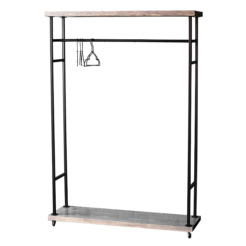 Напольная вешалка Rangel Industrial Floor Hanger Древесина Черный Напольная вешалка Rangel Industrial Floor Hanger Древесина Черный в Грозном | Loft Concept