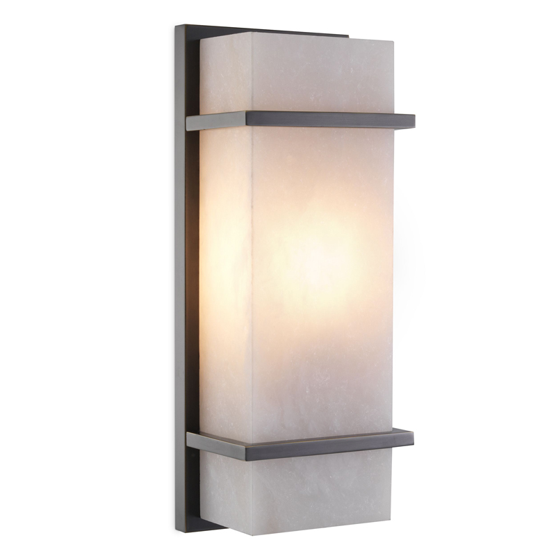 Бра Eichholtz Wall Lamp Spike S Темная бронза Белый Бра Eichholtz Wall Lamp Spike S Темная бронза Белый в Грозном | Loft Concept