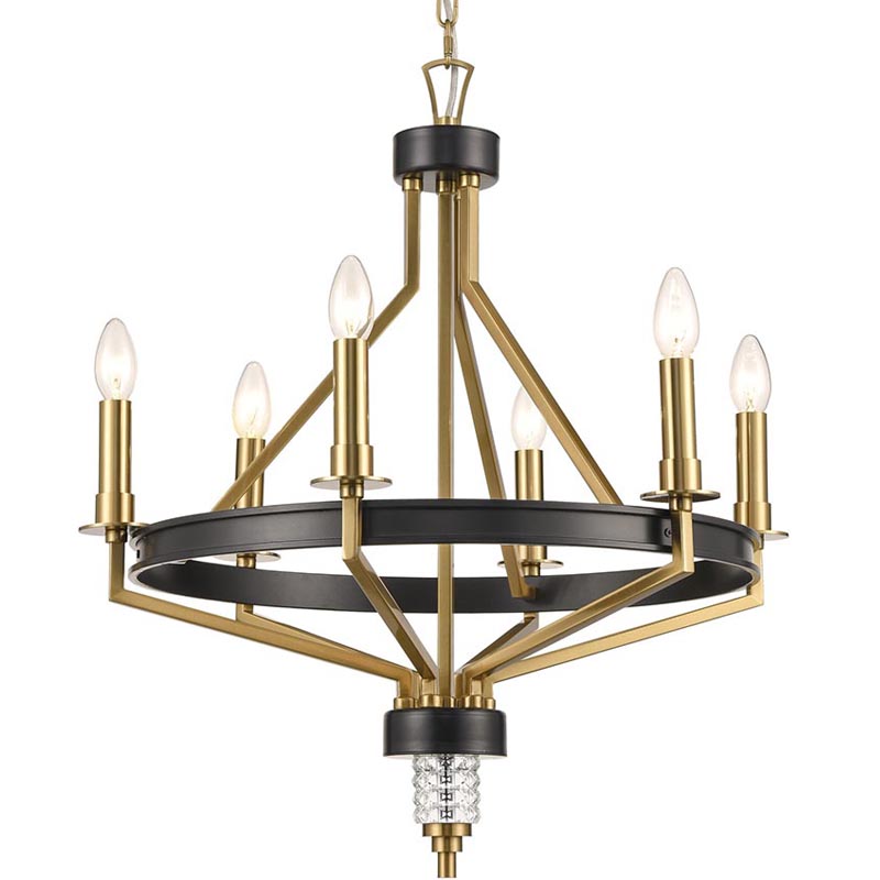 Люстра Fainela Chandelier Латунь Черный Люстра Fainela Chandelier Латунь Черный в Грозном | Loft Concept