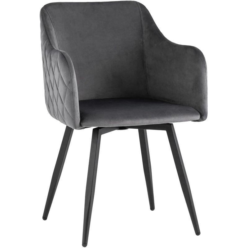 Стул Вращающийся Nika Chair Серый Цвет Серый Черный Стул Вращающийся Nika Chair Серый Цвет Серый Черный в Грозном | Loft Concept