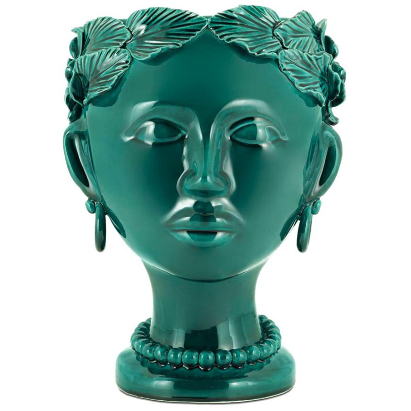 Ваза Vase Selva Mono Copper Green Изумрудный Ваза Vase Selva Mono Copper Green Изумрудный в Грозном | Loft Concept
