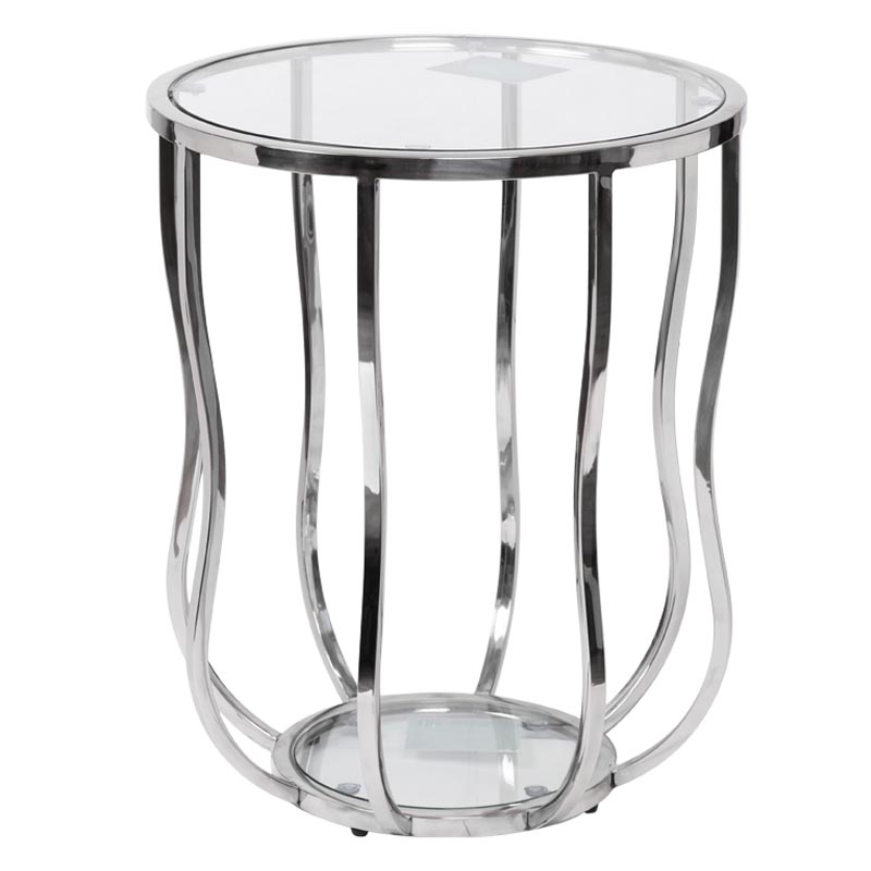 Приставной стол Fedric Side Table silver Серебряный Приставной стол Fedric Side Table silver Серебряный в Грозном | Loft Concept