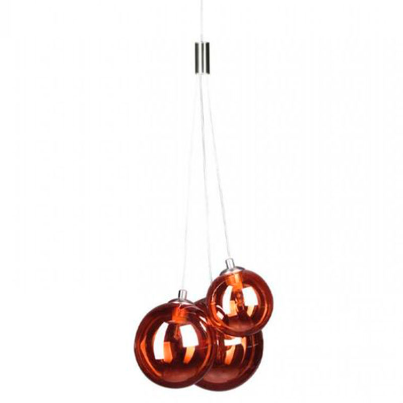 Люстра Multi Ball Red Серебряный Красный Люстра Multi Ball Red Серебряный Красный в Грозном | Loft Concept
