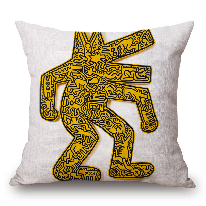Подушка Keith Haring 14 Мульти Подушка Keith Haring 14 Мульти в Грозном | Loft Concept